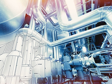 Maschinenbau Ein Beispielbild für die Branchen, in denen WiRoPa aus Gescher aktiv ist - hier ein Bild von einer Industrieanlage als Beispiel für den Maschinenbau.